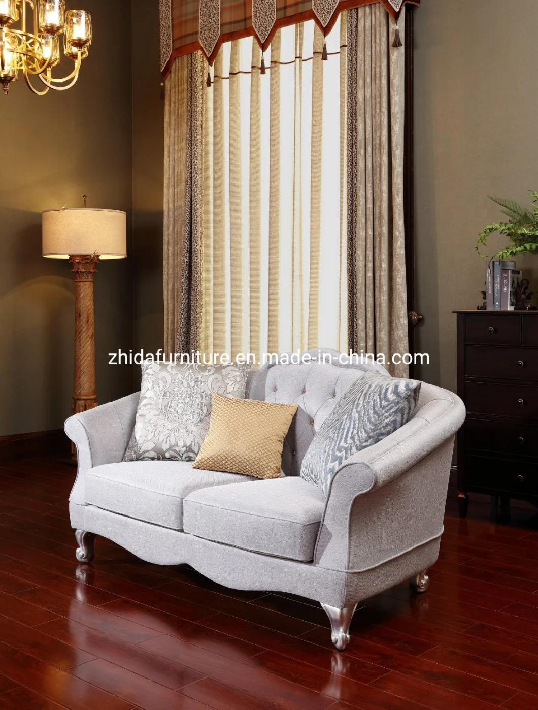 Italy Casa Antique Style Classical Home Furniture Fabric Sofa