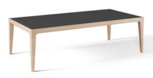 MDF Top Coffee Table Melamine Surface with Wooden Leg Table