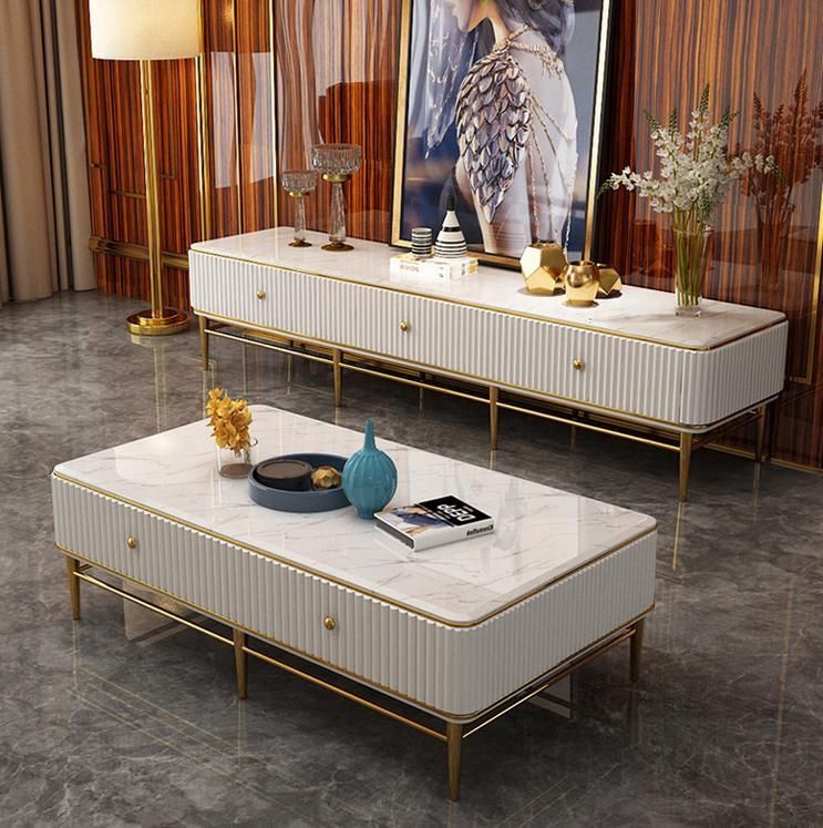 Modern Latest Design Light Luxury Coffee Table TV Tables