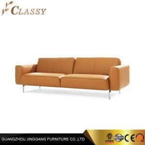 Stainless Steel Legs Fabric Leather Sofa for Living Room Furniture