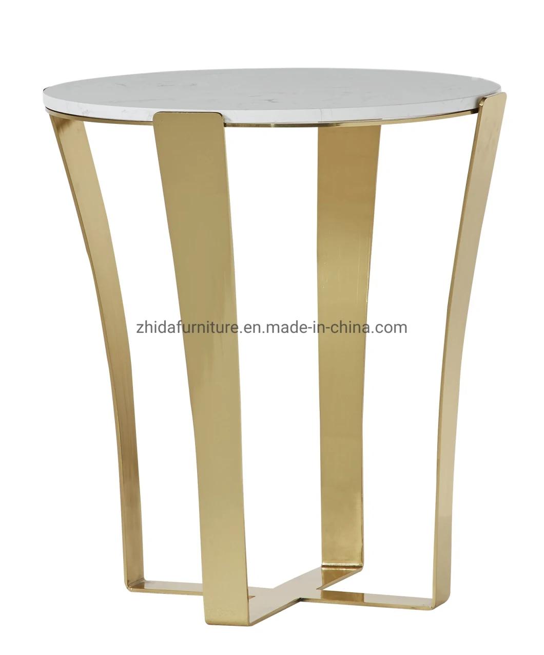 Contemporary Style Classic Marble Coffee Table Side Table