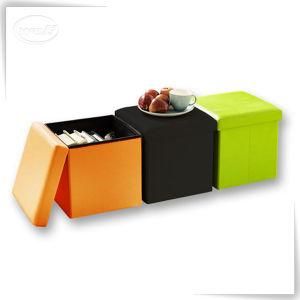 Foldable Wooden MDF Storage Bedroom Folding Storage Ottaman