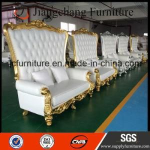 Solid Wood Wedding High Back King Throne Sofa