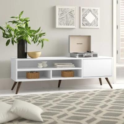 Living Room Furniture Wooden Furniture White 60 Inches Wooden TV Stand for Tvs