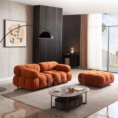 Modern Furniture Living Room DIY Fabric Loveseat Sofa Set