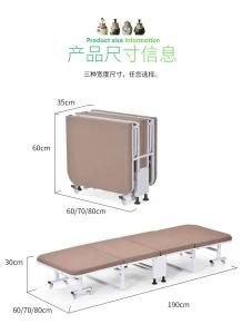 Portable Folding Bed Saving Space Single Hotel Add Beds Foldable Bed
