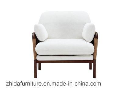Modern Fabric Design Wooden Frame Chair