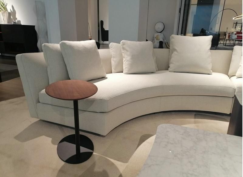 Modern Living Room Furniture Moon Shape Fabric Sofa Modular Sofa Unit