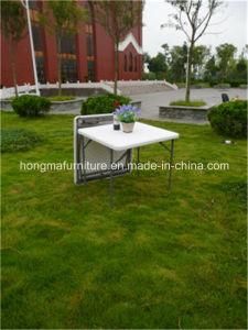 87cm Plastic Square Folding Table for Outdoor Activities Use From China Manufacture