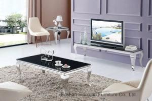 Modern European Cheap Price Glass End Table / Coffee Table / TV Stand