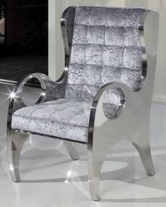 Fabric Sofa Chair / Stainless Steel Base (FX003)