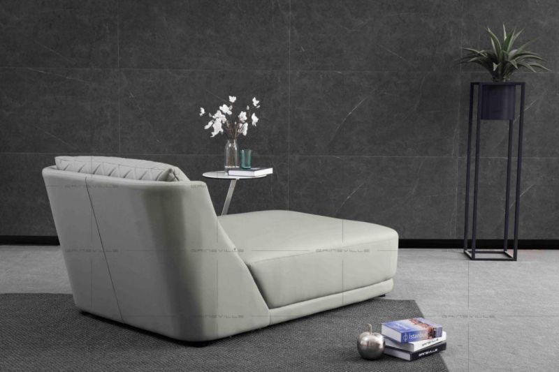 Gainsville Fashion Leisure Chair Home Furniture Italian Style Modern Living Room Leather Sofa Furniture