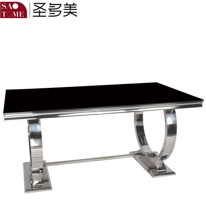 Modern Hot Selling Black Glass End Table