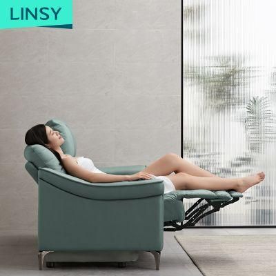 Linsy Fabric Leather Sofa Electric Living Room Recliner Ls332sf6