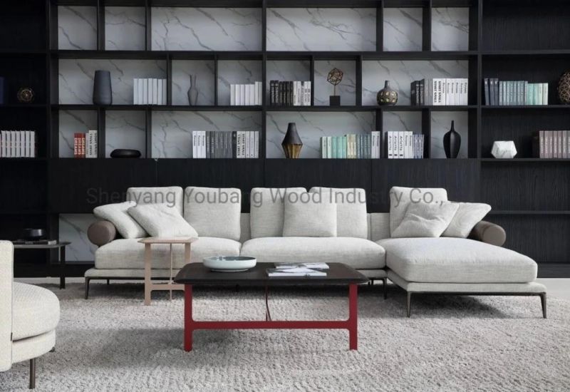Italian Minimalist Technical Cloth Fabric Sofa Post-Modern Minimalist Light Luxury Combination Living Room Sofa