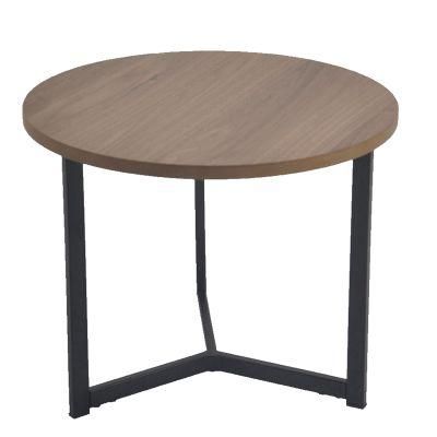 Hot Sale MDF Top Small Center Table Round Coffee Table for Living Room