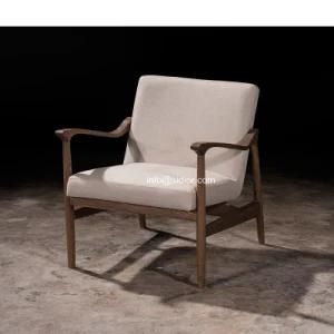 (SL-8203) Solid Wood Hotel Restaurant Room Furniture Wooden Leisure Arm Chair