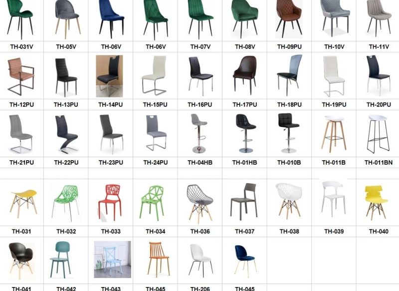 Latest Explosion Home Furniture Luxury Dining Chair Elegant Velvet Plastic Outdoor Dining Chair