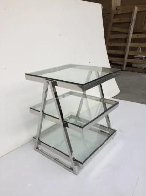 Side Table in Silver Color with Kd Package