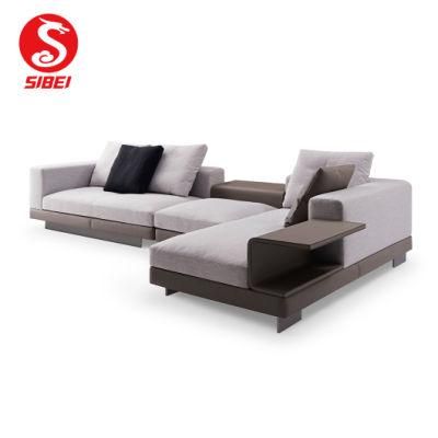 Home Living Room Furniture Scandinavian Sofa Comfortable Chaise Couch Sectional Corner Fabric Sofa