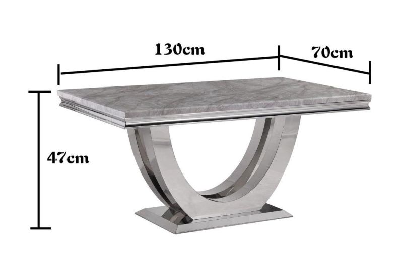 Rectangle Center Table Modern Marble Coffee Table China Wholesale Popular Metal Living Room Home Furniture