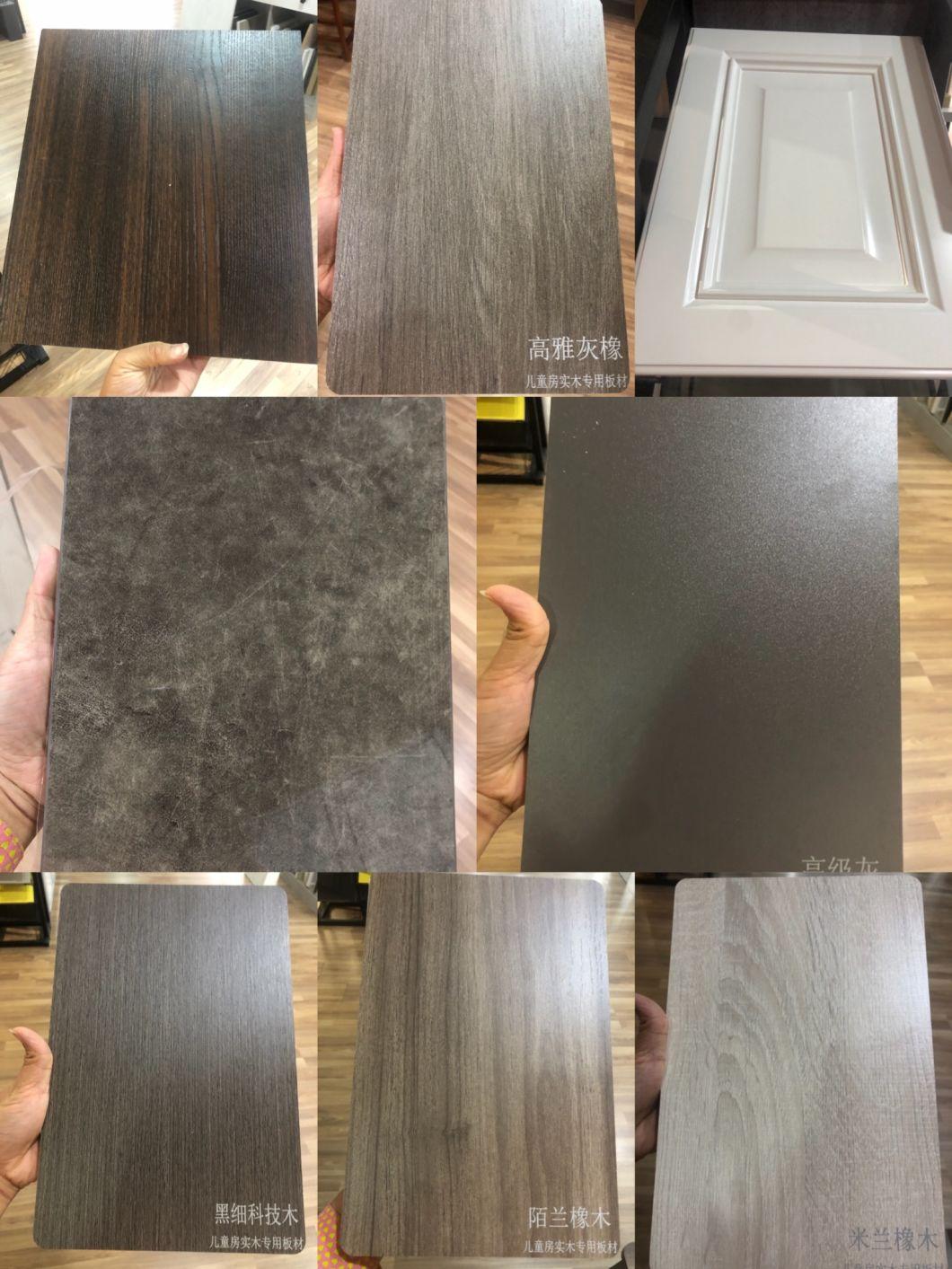 European Style White Color Kitchen Cabinet Polywood