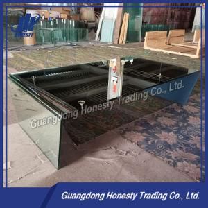 Od013m Top Quality Mirror Finish Rectangle Tempered Glass Table