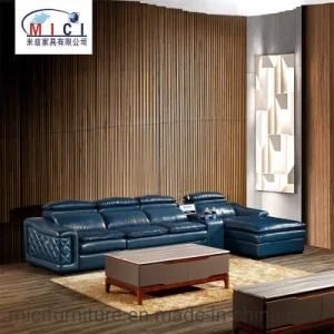 Home Furniture L Shape Leisure Leather Sofa Foshan Factory PU