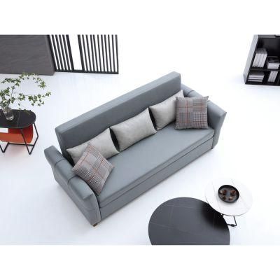 Hotel Chesterfield Furniture Room Living Room Sectional Leather Bed Sofa for Livingroom and Home Furniture