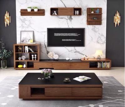 Modern Home Living Room Cabinets Set Furniture Design Costum Made Solid Wood Tea Table