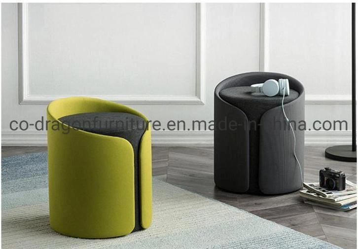 Modern Design Furniture Wooden Fabric Stool for Living Room Furniture