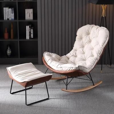 Minimalist Fabric Single Sofa Living Room Sofa Chair Rocking Chair