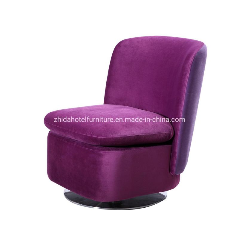 MID Back Living Room Furniture Home Swivel Fabric Leather Chair for Restaurant