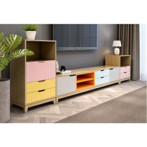 Modern Design Panel Cabinet MFC TV Set Cabinet for Living Room Furniture