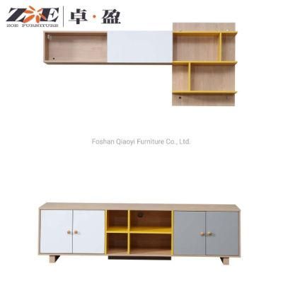 New Design Modern Simple TV Cabinet TV Wall Units Designs MDF TV Stand in Living Room