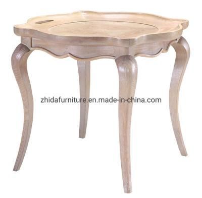 Hotel Furniture Antique Style Round Wooden Coffee Side Table