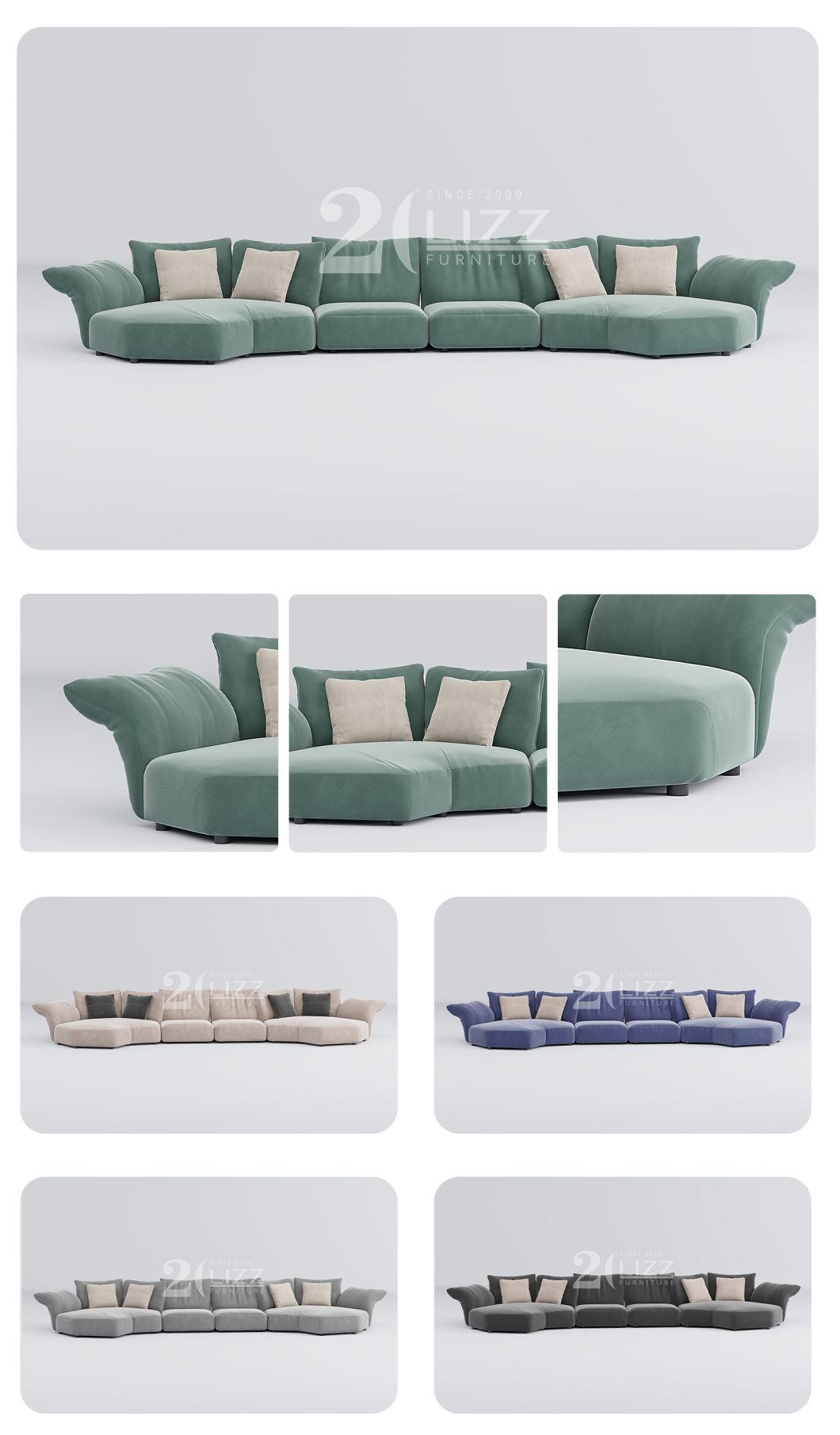 Nordic Minimalist Design Wooden Home Living Room Furniture Modern Couches Corner Sofa