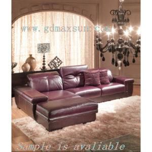 Modern Full Leather Sofa (MSF-8025)