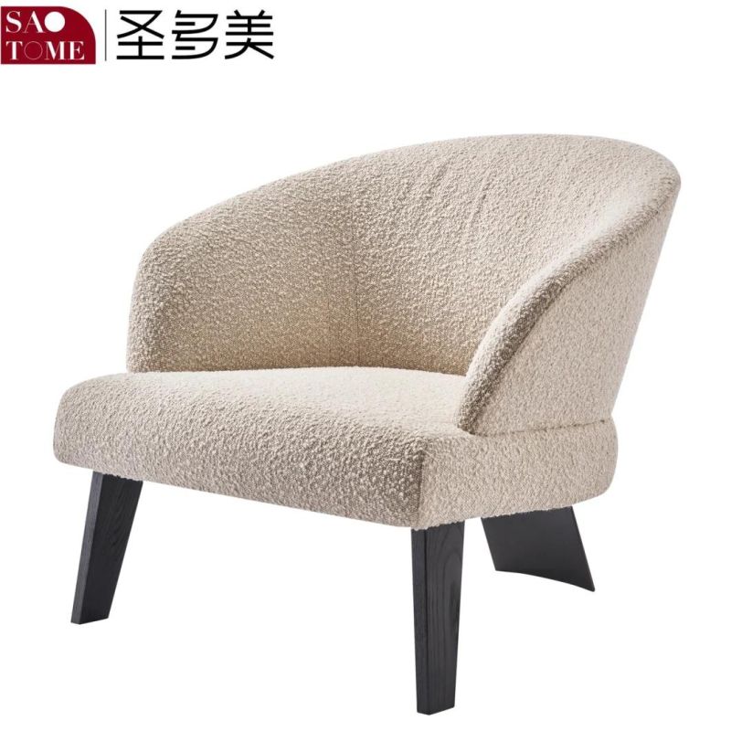 Modern Hotel Family Living Room Can Customize Non Foldable Leather Leisure Chairs