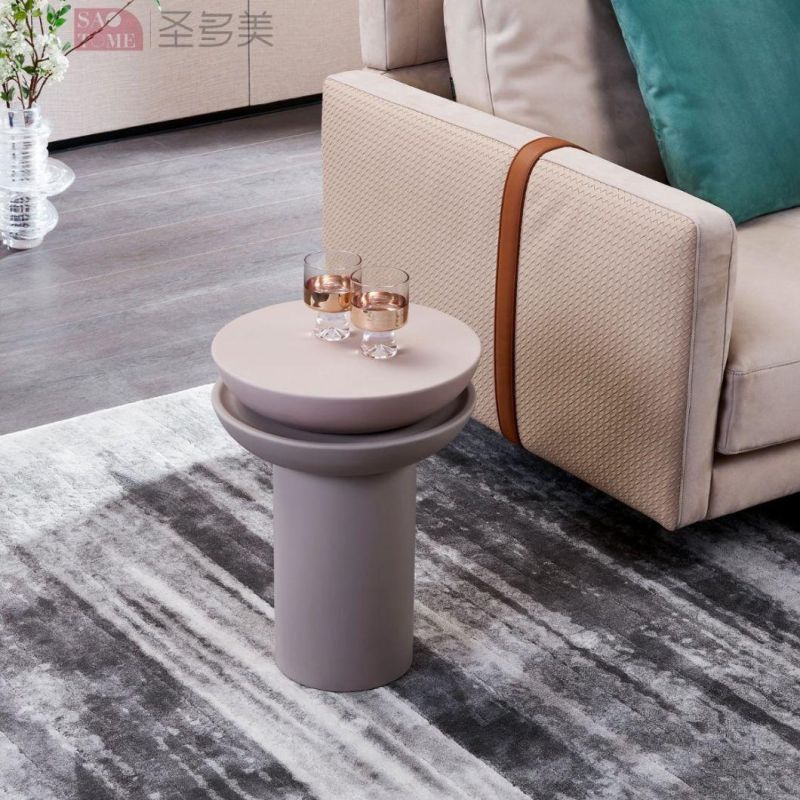 Good Service Round Unfolded Acrylic Coffee Metal Home Modern Furniture Side Table