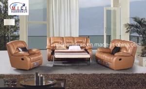 American Style Comfortable Genuine Recliner Leather Sofa Bed