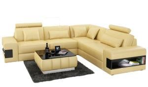 Home Furniture Yellow Color Sofa Design L Shape Corner Living Room Sofa