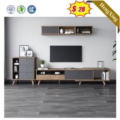Classic Gray Color Modern Home Sofa Furniture Living Room Side Cabinet Wooden TV Stand