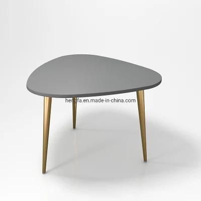 Modern Style Furniture Combination Living Room Furniture MDF Iron Legs Coffee Table