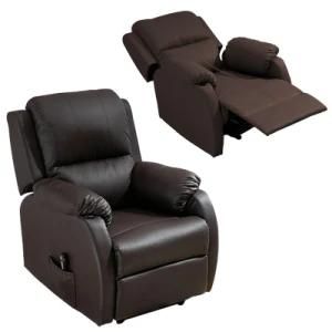 Furniture Factory Provides Deep Coffee Multi-Functional Electric Sofa PU Fabric Recliner Sofa for Living Room Furniture