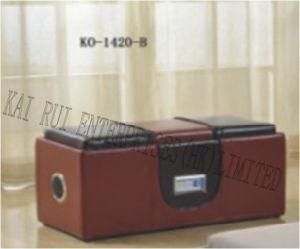 Music Storage Multifunctional Modern PVC Leather Ottoman with Blue Tooth