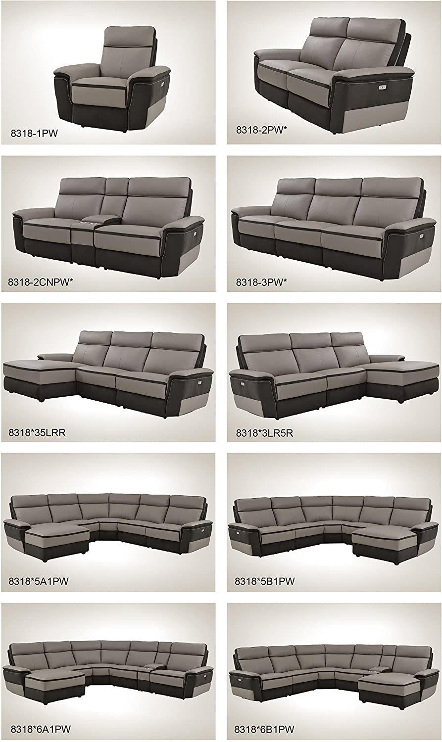 Jky Furniture Modern Design Leather Power Recliner Sofa Set with Massage and Heating Functions