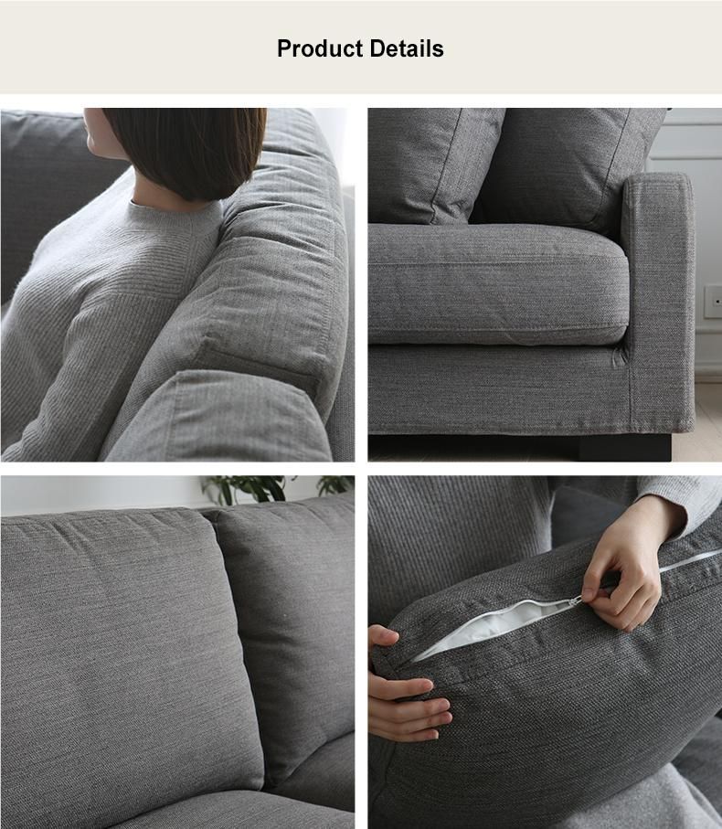 L Shape Couch Home F=Furniture Chesterfield Sofa with Good Price