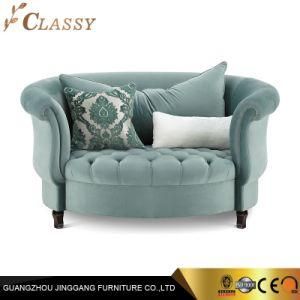 Hotel Living Room Furniture Leather Sofa with Stainless Steel Legs