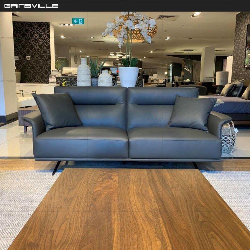 Home Furniture Set Luxury Leather Sofa Fabric Sofa for Living Room GS9012